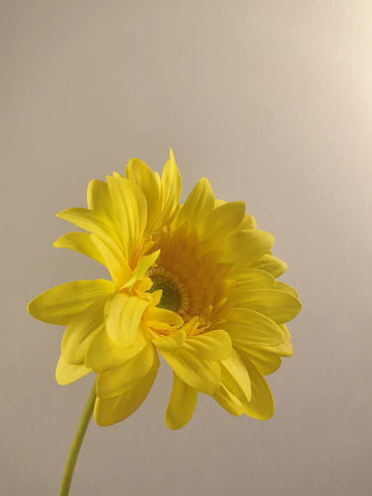 Sunny Yellow Gerbera Artistic Faux Flower for Vibrant Decor beflorist